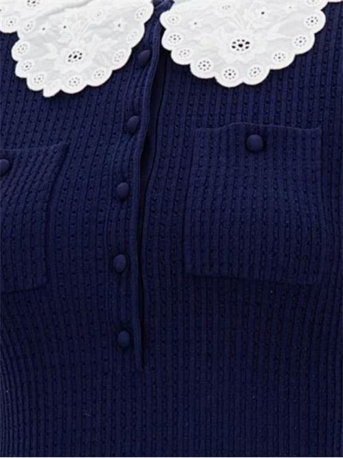 Knitted mini dress SELF PORTRAIT | RS26106SBNAVY